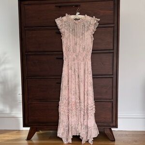 Rebecca Taylor Blush Floral Dress, XS